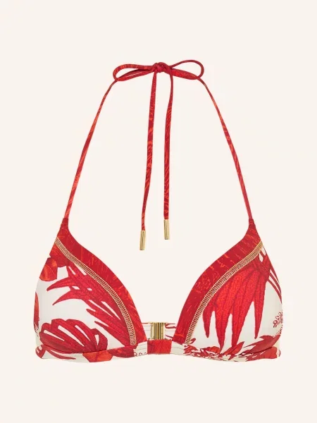 Maryan Mehlhorn Push-Up Bikiny Palmaria S Třpytivou Nití tmavě / zlatá / režná červená