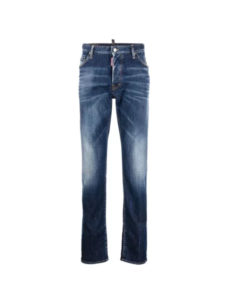 Jeansy Dsquared2 z przetarciami niebieskie