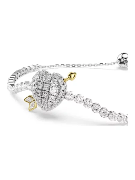 Swarovski Akcesoria Kobieta ONE SIZE Idyllia Bransoletka Serce ze Strzałą szary