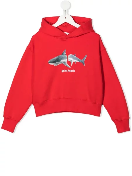 Hoodie Palm Angels κόκκινο