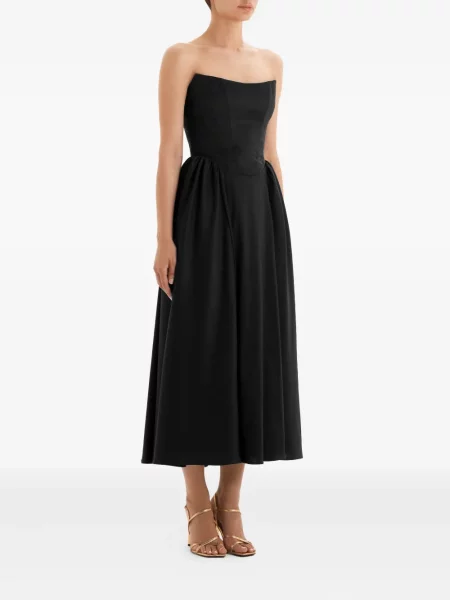Rochie midi Post Meridiem până la genunchi de costum negru