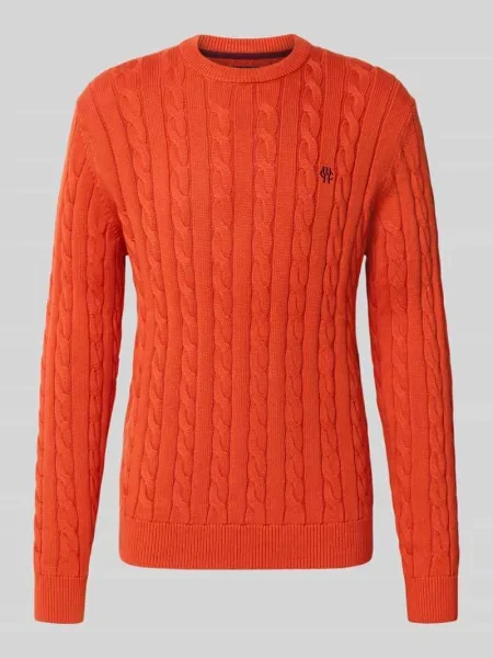 Sweter z dzianiny o kroju slim fit z czystej bawełny Mcneal