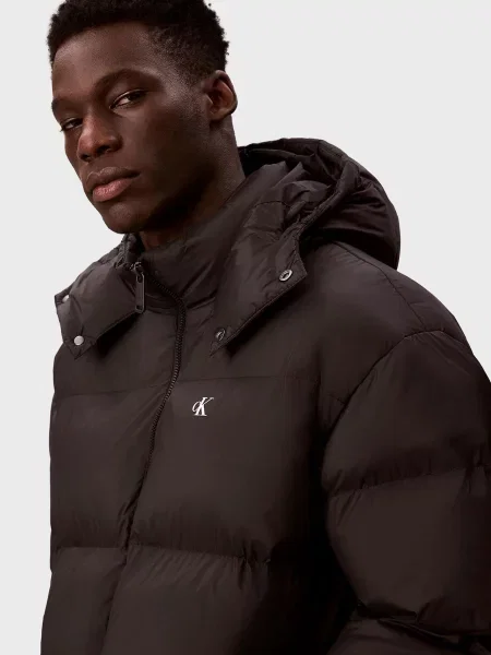 Довга джинсова куртка Calvin Klein Jeans чорна