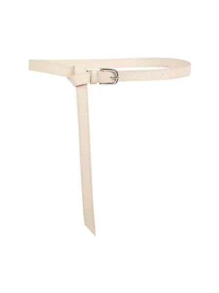 Pasek Eleventy skórzany beżowy