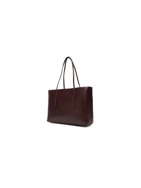 Calvin Klein kabelka typu tote dámska z imitácie kože hnedá