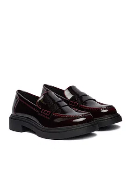 Loaferice JENNY Tamnocrvena