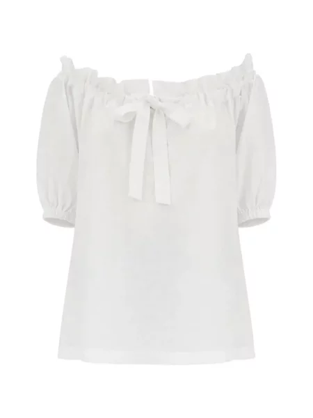 Bluzka Patou z kokardką biała