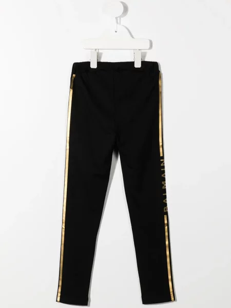 Legginsy dziecięce Balmain czarne