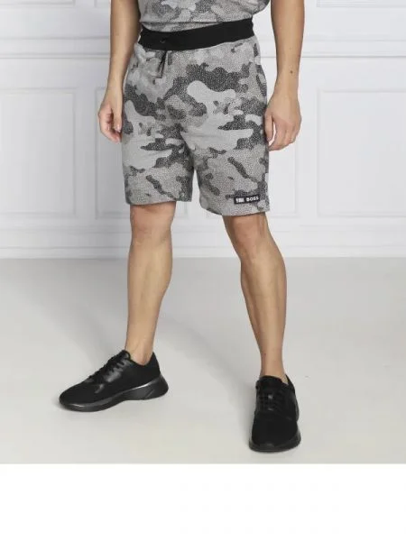 BOSS ORANGE Pantaloni scurți BOSS x NBA Slam_Camo gri