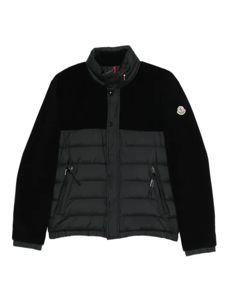 Geacă Moncler din fleece negru