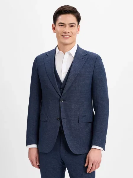 Strellson kurtka modułowa Mężczyźni Slim Fit Sztuczne włókno jednolity 94 niebieski