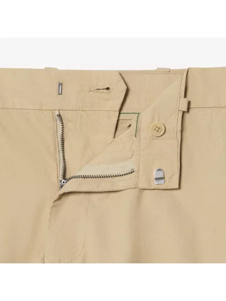 Lacoste Spodnie Chino O Regularnym Kroju Z Bawełnianego Twillu beżowy