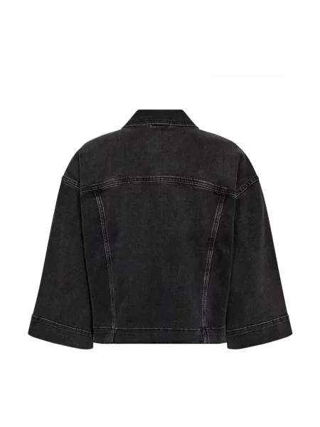 Kurtka jeansowa z szerokimi rękawami model ‘Penn Deluxe’ Mos Mosh szara