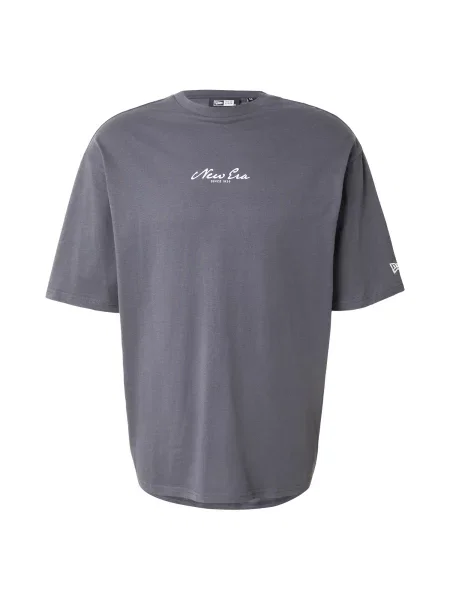 NEW ERA Tricou BEACH gri închis alb