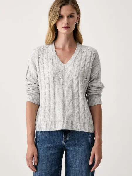 DKNY pulover pentru femei gri