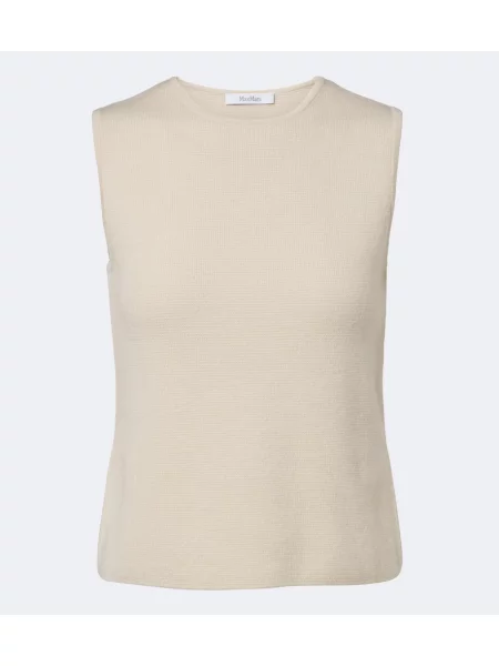Vestă Max Mara de lână bej