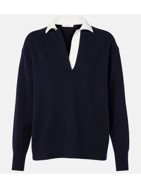 Pulover Vince de lână albastru