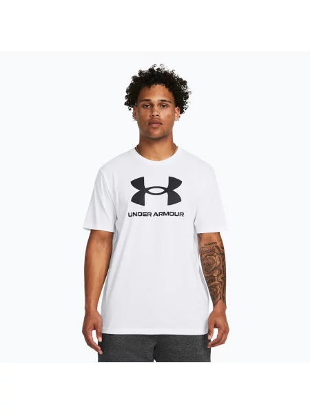 Tričko Under Armour Sportstyle Logo Update white/black bílé