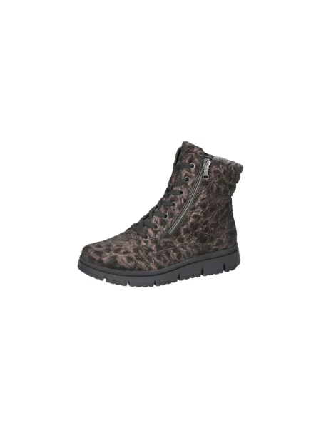 Buty do kostki Waldläufer skórzane brązowe