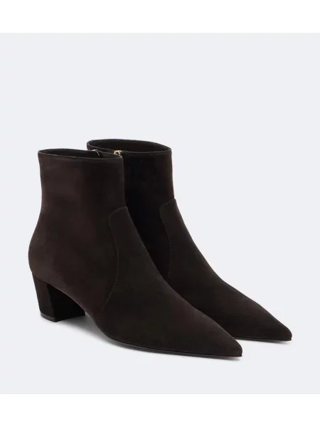 Buty do kostki Gianvito Rossi zamszowe brązowe