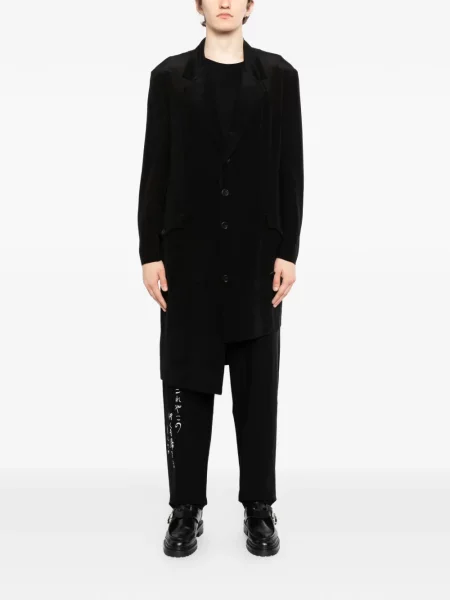 Geacă Yohji Yamamoto asimetrică negru