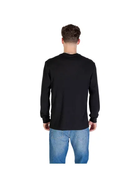 Majica dugih rukava Calvin Klein Jeans sa dugačkim rukavima crna