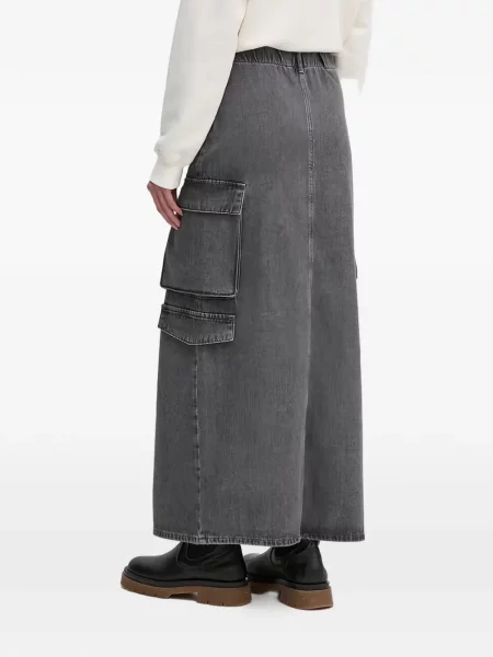 Fusta maxi Sisley gri