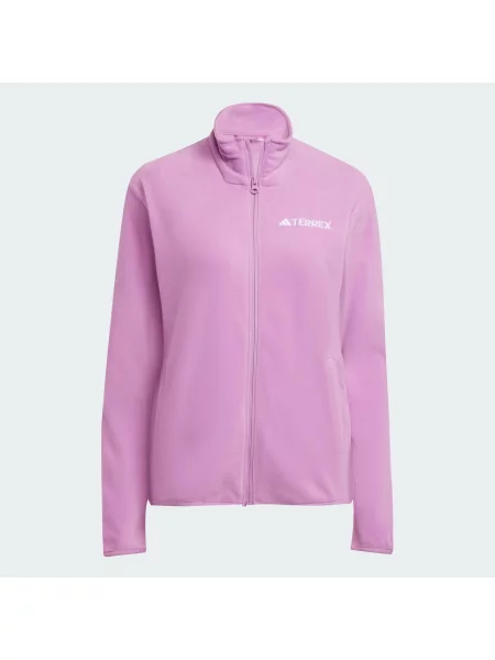 Bluza polarowa Multi Essentials z suwakiem na całej długości fioletowa