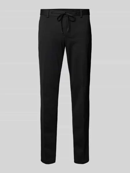 Spodnie sportowe o kroju slim fit z dżerseju ze streczem model ‘O JOGG’ S.oliver Black Label czarne