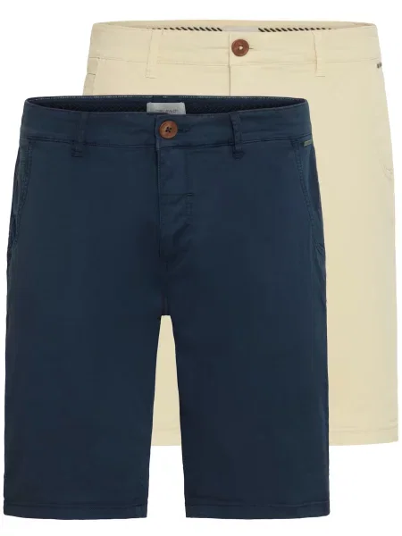 BLEND Chino kalhoty BHMason nažloutlá / marine modrá