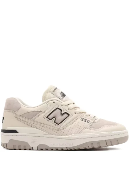 Sneakerși New Balance 550 cu șireturi din dantelă gri