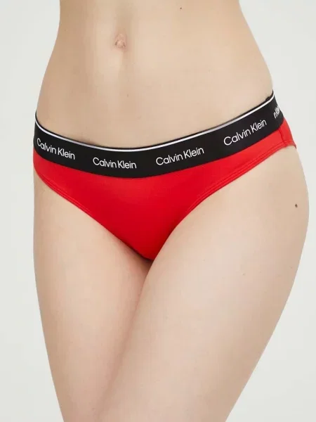 Calvin Klein figi kąpielowe miękka miseczka czerwony