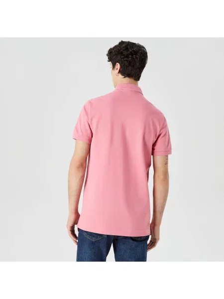 Lacoste Koszulka Polo Paris O Regularnym Kroju Ze Stretchem Z Bawełny Piqué różowa