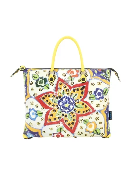 Wielobarwność torebka skórzana Gabs skórzana