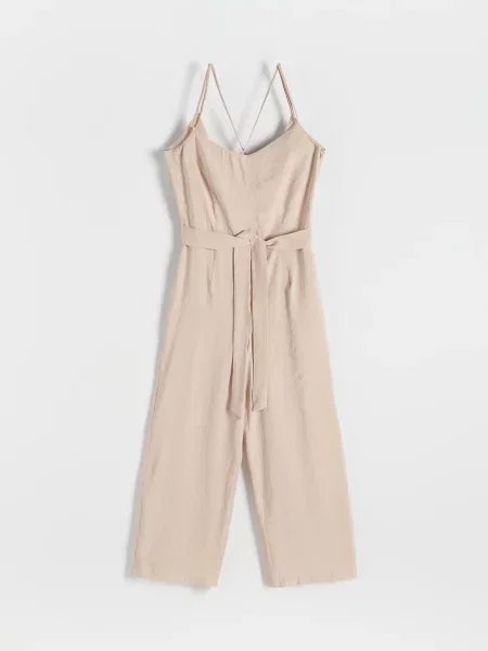Reserved Комбінезон з модаллю бежевий