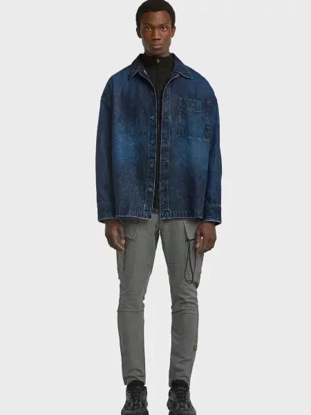 Рубашка G-star Raw синяя