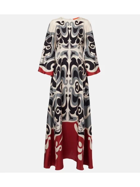 Jedwabna maksi sukienka maxi La Doublej garniturowa