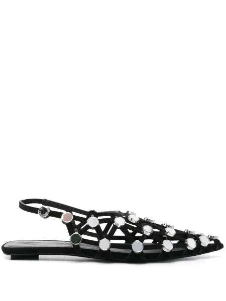Sandale The Attico slingback negru