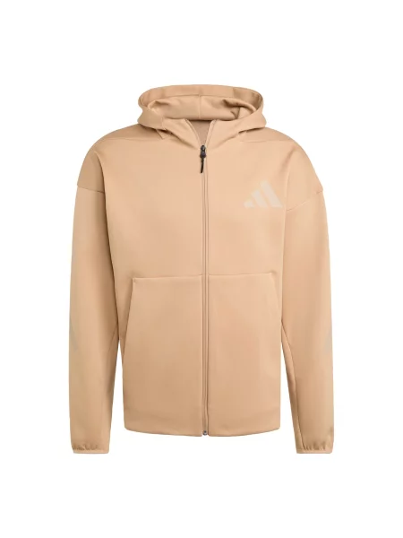 ADIDAS SPORTSWEAR Αθλητική ζακέτα φούτερ Z.N.E. / ανοικτό γκρι μπεζ