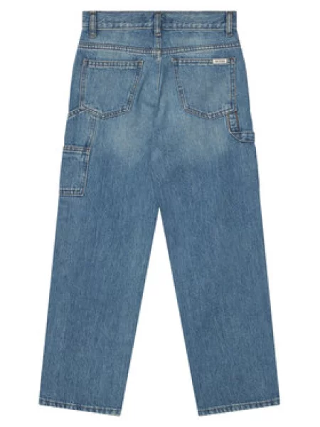 Guess Džinsai Wide Leg mėlyna