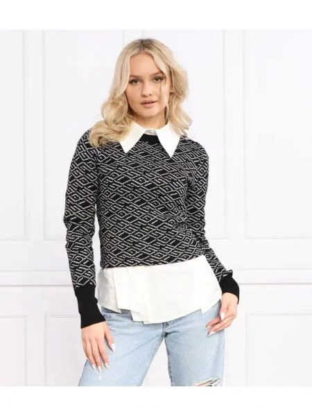 GUESS Pulover negru