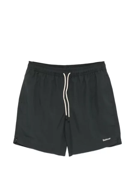 Slip de baie Barbour cu autograf cu cordon negru