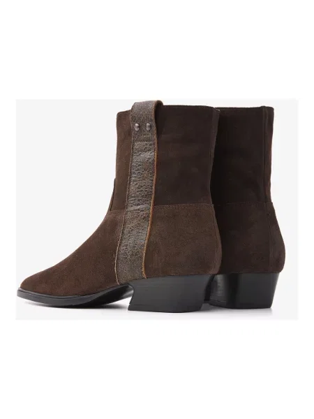 Buty do kostki Via Vai skórzane brązowe