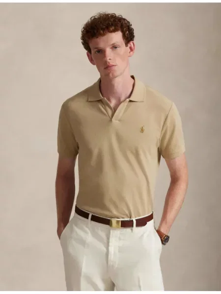 Tricou polo Polo Ralph Lauren bej