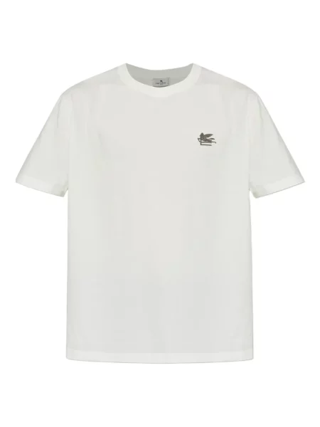 Tricou Etro cu broderie alb