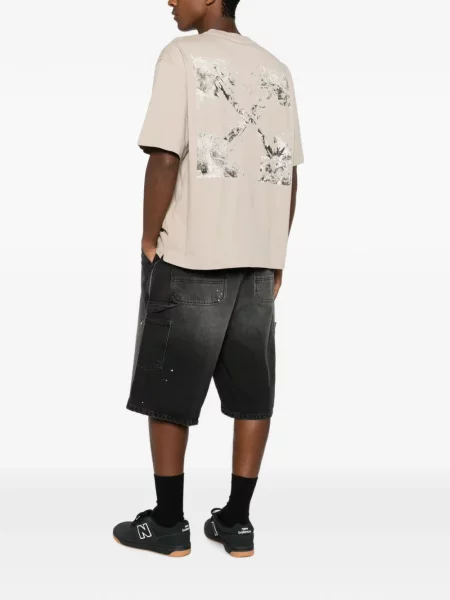 Tricou Off-white cu imagine alb