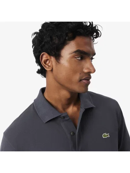Lacoste Koszulka Polo Light Classic Fit Ciemnoszara szary