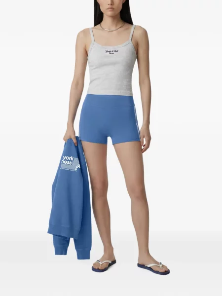 Ριγέ σορτς Sporty & Rich μπλε