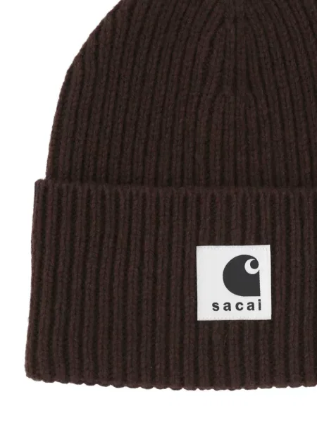 Căciulă Sacai tricotate maro