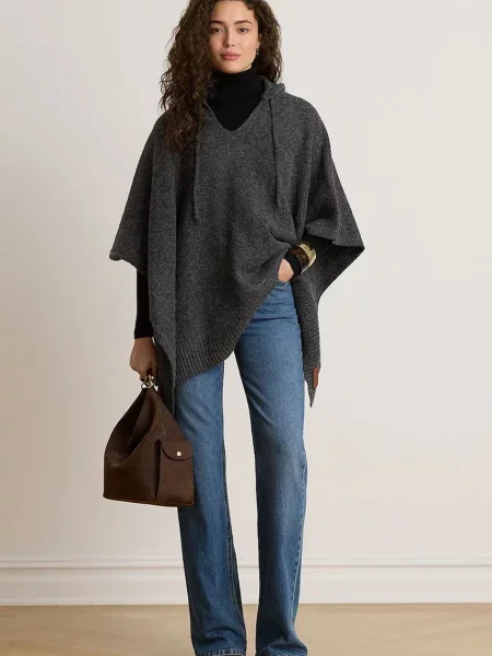 Ponczo Lauren Ralph Lauren szare